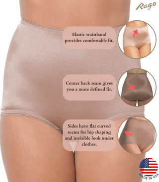 Light Shaping Tummy Control Panty with Inner lining | Style 511 Rago Shapewear