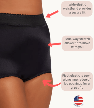 High Waist Tummy Control Panty with Inner Lining, Light Shaping | Style 513 Rago Shapewear