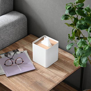 Tissue Box Cover - Square - Steel - By Baano