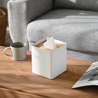 Tissue Box Cover - Square - Steel - By Baano