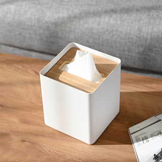 Tissue Box Cover - Square - Steel - By Baano