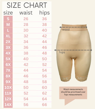 Style 518 | High Waist Light Shaping Bike Short | Satin 4-Way Stretch with Built-In Panty Rago Shapewear
