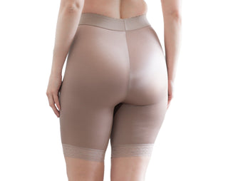 Style 518 | High Waist Light Shaping Bike Short | Satin 4-Way Stretch with Built-In Panty Rago Shapewear