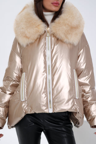 Genuine Polar Fox Down Fill Jacket - By Baano