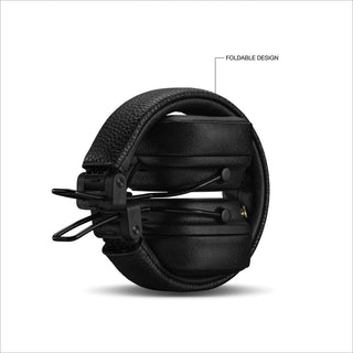 Marshall Major V Bluetooth On‑Ear Headphones – 100+ Hours Playtime, Wireless Charging, Rugged Foldable Design