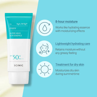 SCINIC Enjoy Super Mild Sun Essence SPF 50+ PA++++ - By Baano
