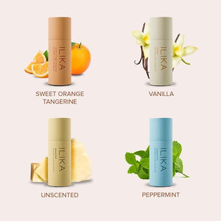 ILIKA Lip Balm Organic, 100% Plant-Based, 2X Volume, Low CO2e - COSMOS Certified Organic, PETA Certified Vegan & Cruelty-Free, Biodegradable Tube 4 Pack, Classic Collection - By Baano