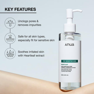ANUA Heartleaf Pore Control Cleansing Oil (Mild) - By Baano