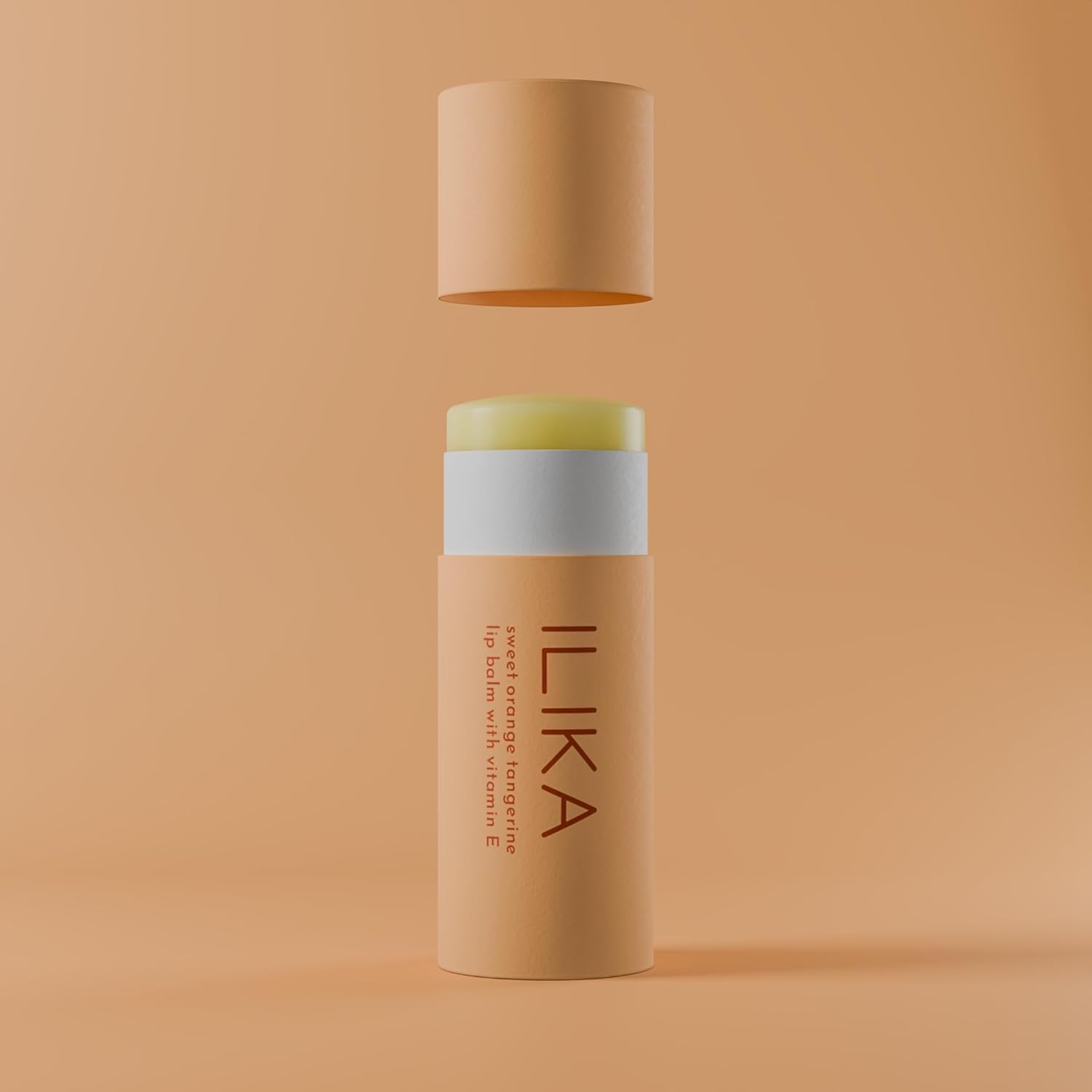 ILIKA Lip balm Organic, Vegan, Plastic-free, 100% Plant-based, 2X Volume, COSMOS Certified Organic, PETA Certified Vegan & Cruelty-Free, 2 Pack, Orange Tangerine - By Baano
