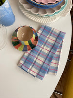 San Andres Gingham Blue & White Napkins