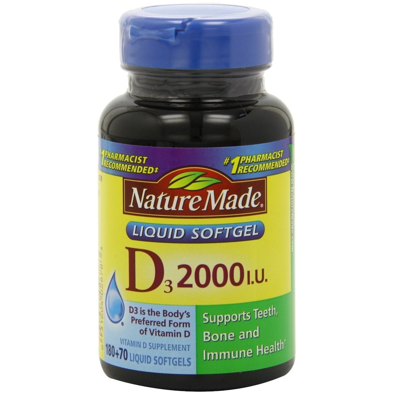 Nature Made Vitamin D3, 50 Mcg, Softgels