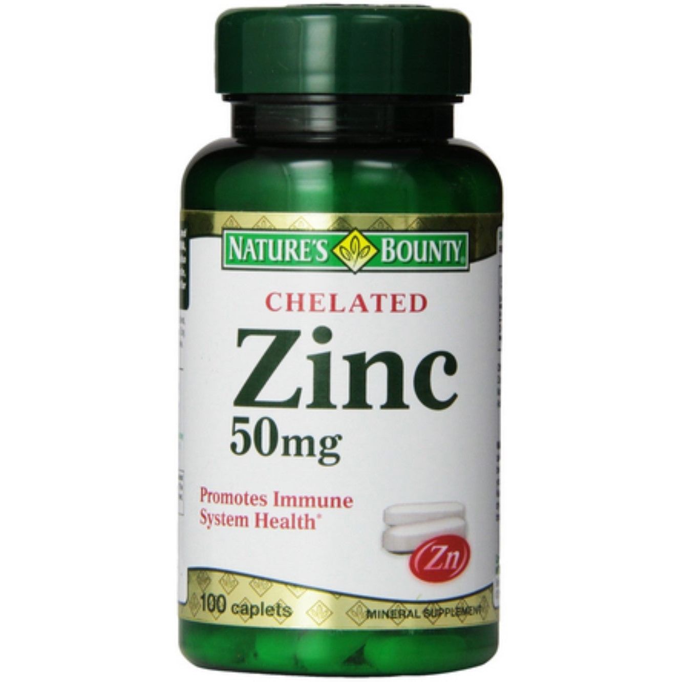 Nature's Bounty Immune Health 50 Mg Zinc 100 Tablets