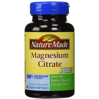 Nature Made Magnesium Citrate, High Absorption, 250 Mg, Softgels