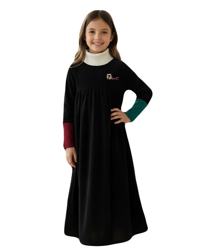 Nipoti Hand Embroidered Velour Maxi Dress