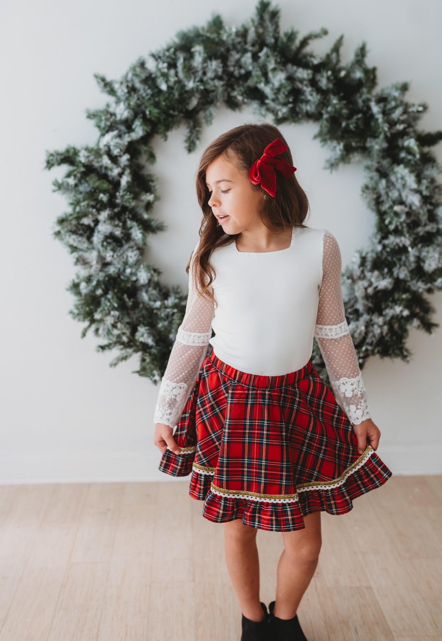 *PREORDER* Christmas Tartan Skort - By Baano