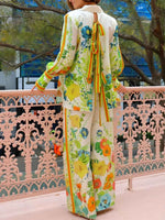 Printed Tie Back Shirt and Pants Set