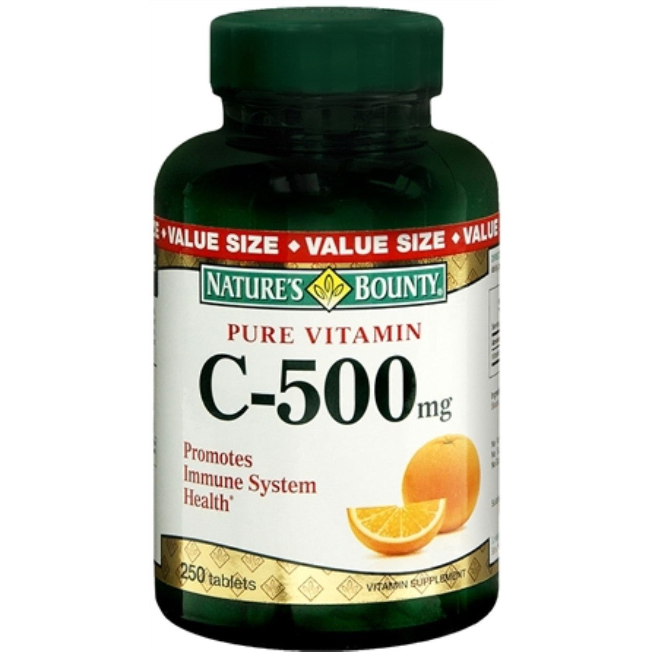 Nature's Bounty Vitamin C-500 Mg Supplement - 250 Tablets