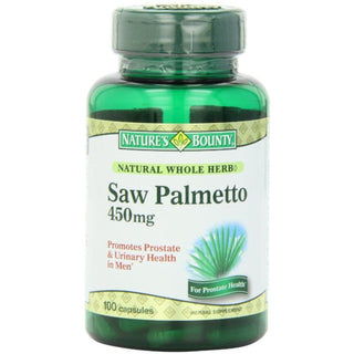 Nature's Bounty Natural Whole Herb Saw Palmetto, 450 Mg, Capsules