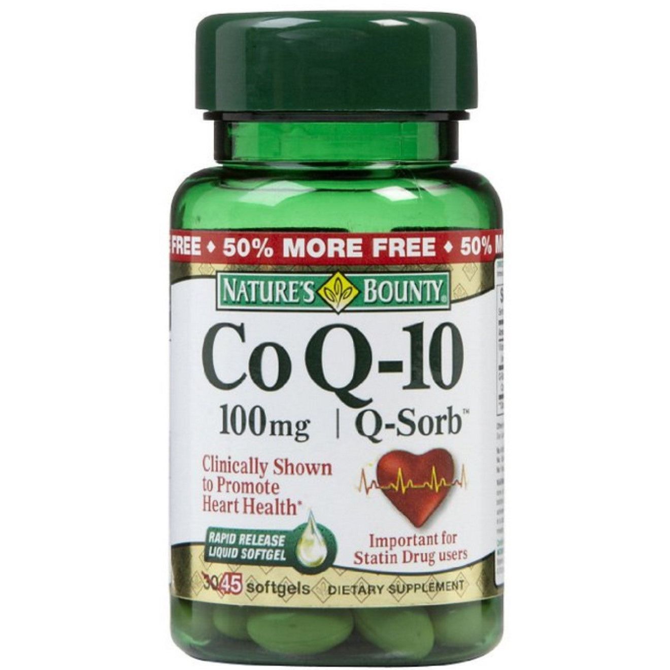 Nature's Bounty Co Q 10, 100 Mg, Rapid Release Softgels
