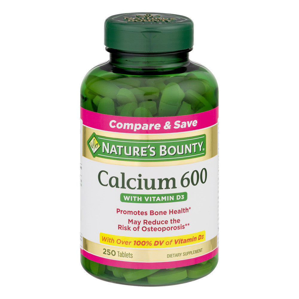 Nature's Bounty Calcium 600, With Vitamin D3, Tablets