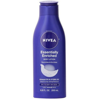 Nivea Essentially Enriched Body Lotion For Dry Skin, 6.8 Fl Oz Bottle