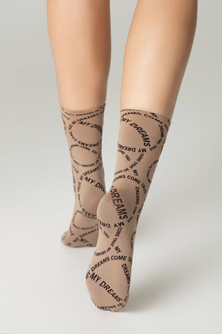 Dense Socks Conte Fantasy - Knitted "My dreams" Design - By Baano