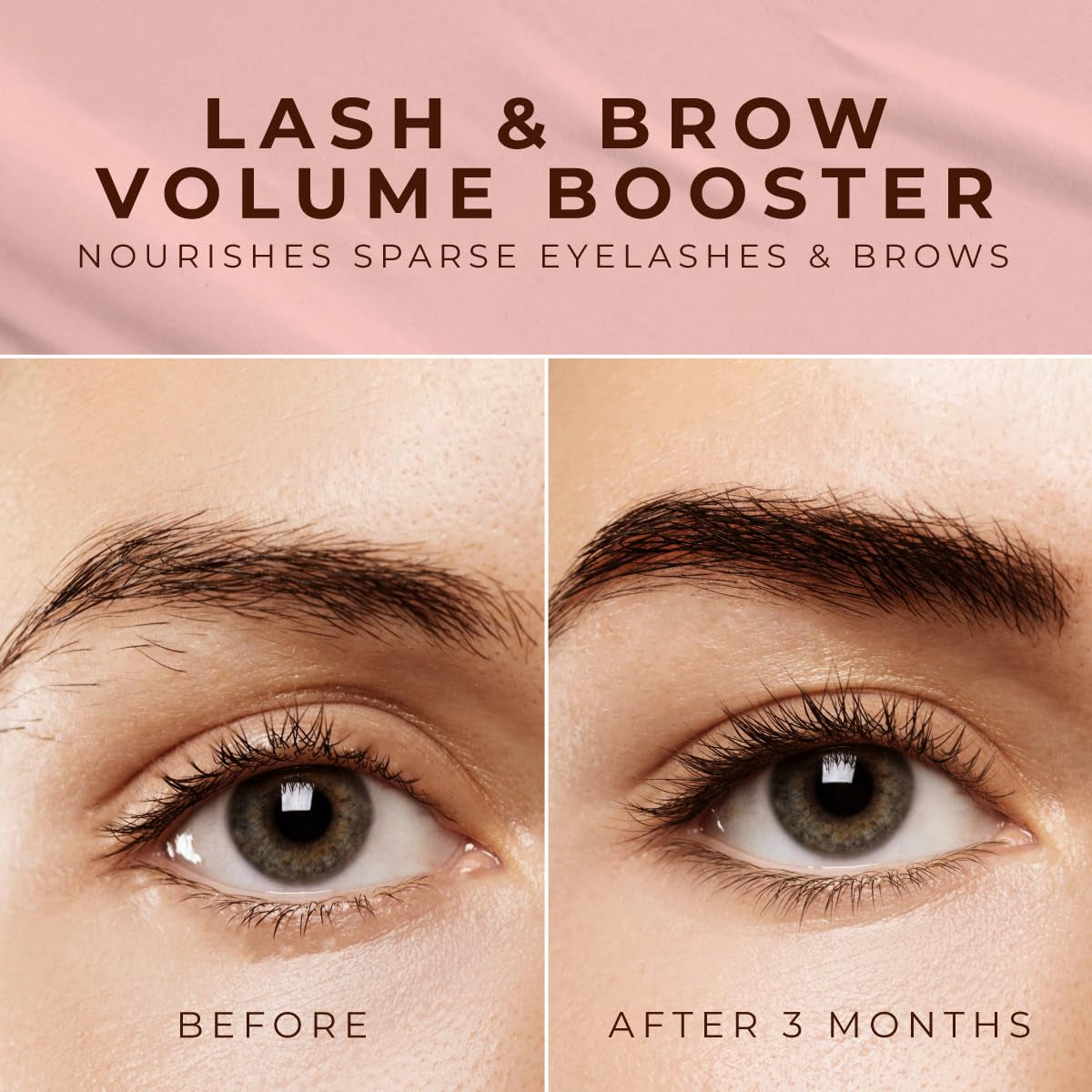Lash and Brow Oil - 100% Pure Natual Organic Castor Oil Eyelash & Eyebrow Serum for Fuller-Looking Lashes & Brows (0.34 Fl Oz)