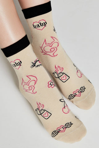 Cotton Socks Conte Happy 605 - Baby Love - By Baano