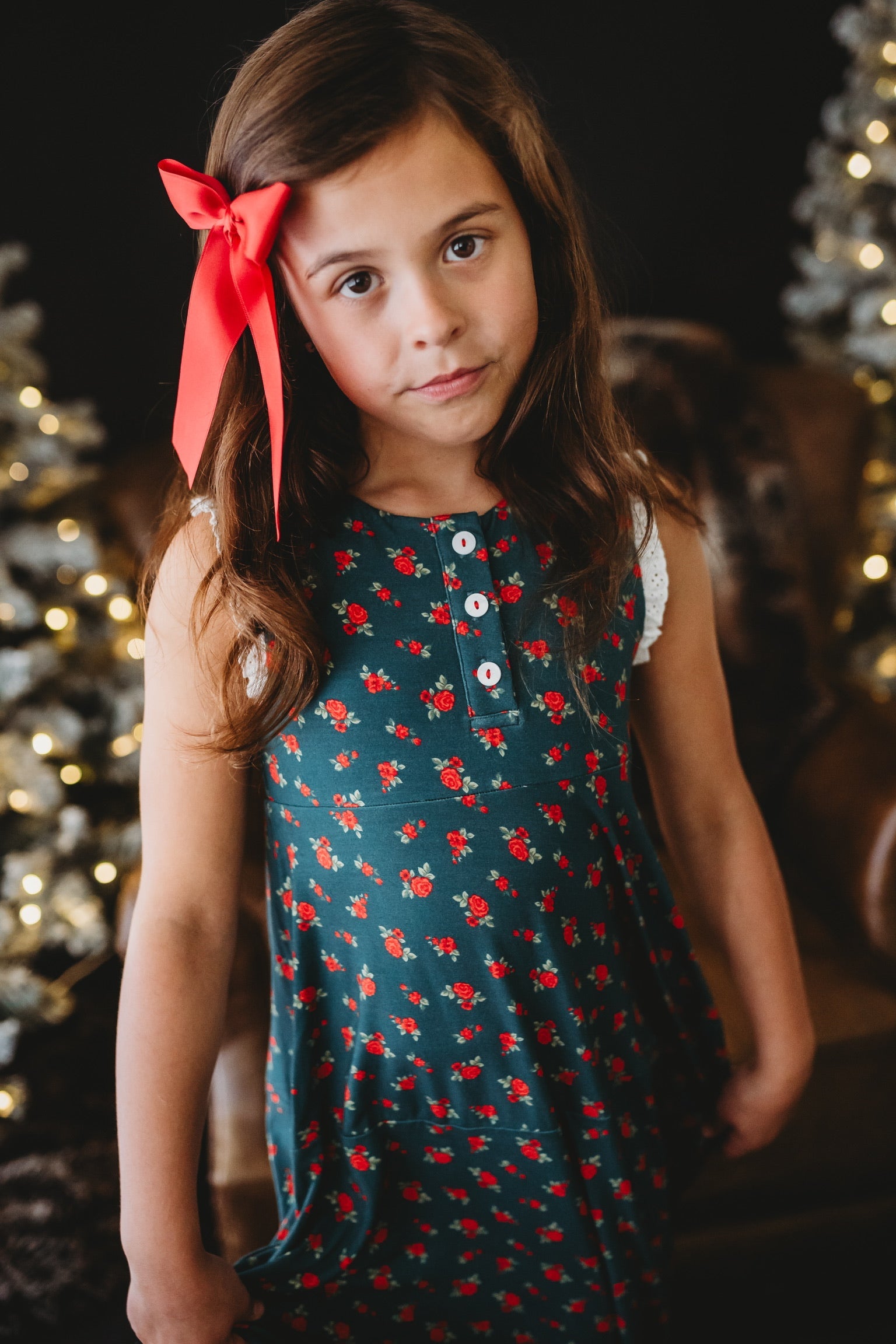 *PREORDER* Christmas Rose Maxi Gown - By Baano