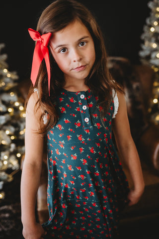 *PREORDER* Christmas Rose Maxi Gown