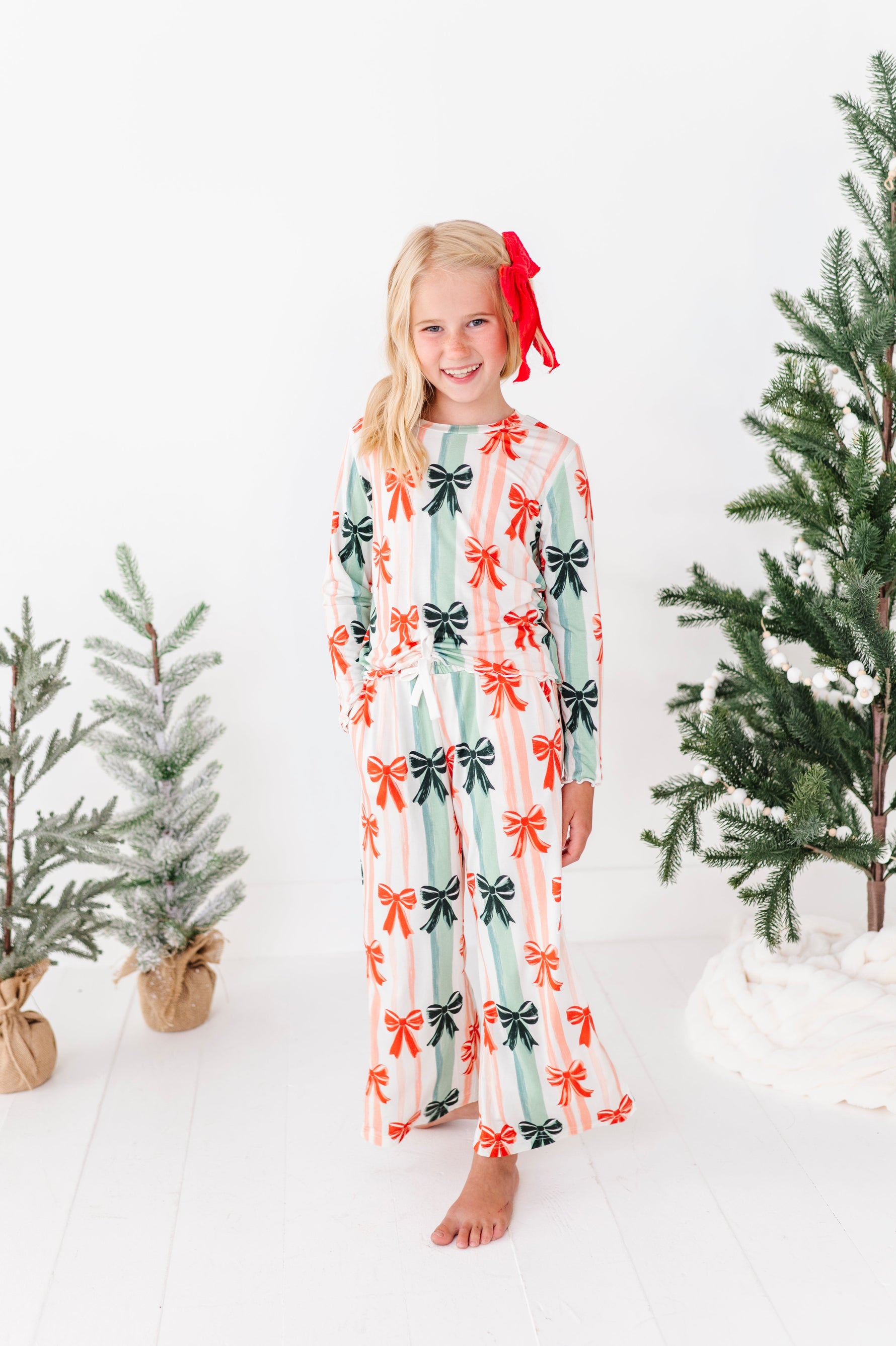 Bows | GIRLS WIDE-LEG SET - By Baano