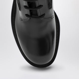 Black Combat Boot In Technical Fabric And Toile Iconographe Calfskin - By Baano