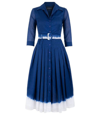 Audrey Dress #4 Admiral Blue Long Dress - By Baano