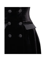 Calista Black Velvet Blazer Mini Dress Miss Circle