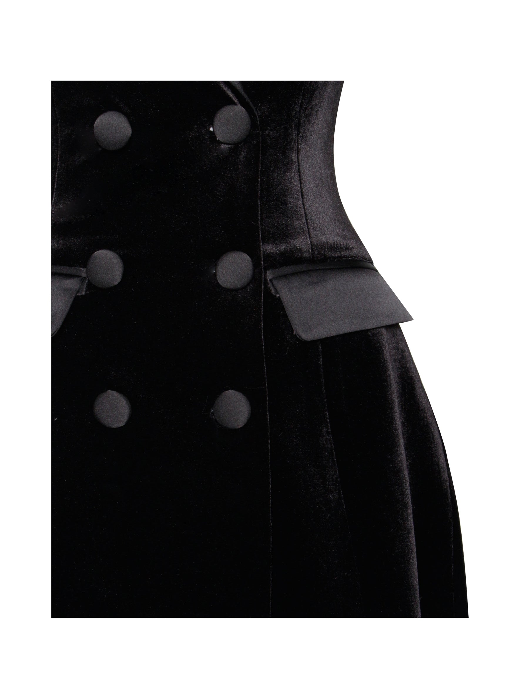 Calista Black Velvet Blazer Mini Dress Miss Circle