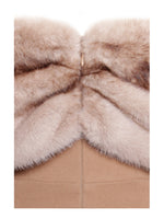 Nadira Off Shoulder Fur Trim Mini Dress Miss Circle