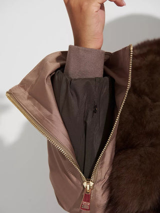 Genuine Polar Fox Fur Trim Rabbit Fur Insulated Parka - By Baano