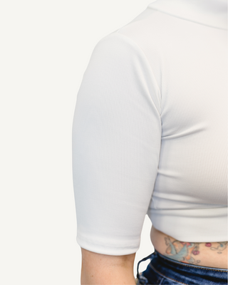 Ribbed Mock Elbow - By Baano