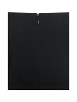 Saige Black Mermaid Midi Dress with Ivory Bow Bustline Miss Circle