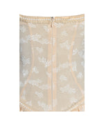 Ulissa Orange Square Neck Jacquard Textured High Slit Maxi Dress Miss Circle