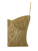 Ulani Gold Burnout Velvet Detail Mesh Maxi Dress Miss Circle