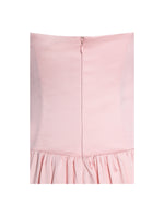 Najwa Baby Pink Ruched Breast Drop Waist Maxi Dress Miss Circle