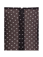 Yadira Brown Base Polka Dot Chiffon Maxi Dress Miss Circle