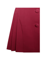 Delia Burgundy Blazer Dress with Pleated Detail Miss Circle