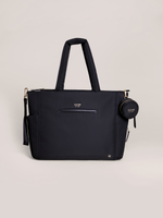 Utility-Strap Tote Diaper Bag - Black - By Baano