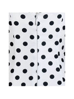 Rahma Polka Dot Drop Waist Midi Cotton Poplin Dress Miss Circle