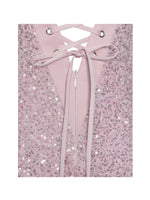 Raizel Pink Beaded Sequin Bodycon Gown with Scarf Miss Circle