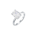 2.5ct Elongated Cushion Cut Solitaire Moissanite Engagement Ring Ring Deluxe Fine Jewelry