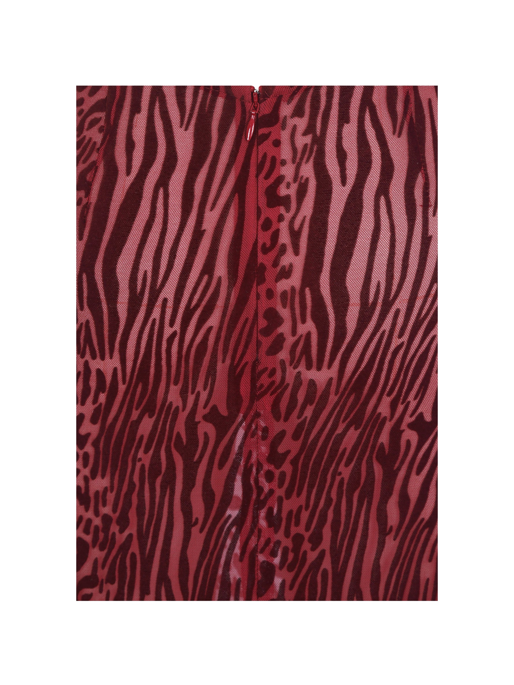 Cerise Scarlet Burnout Velvet Multiwear Mesh Ribbon Maxi Dress