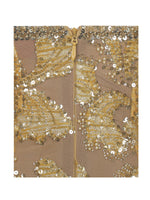 Edie Gold Beaded Sequin Midi Pencil Dress Miss Circle